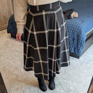 SOLD Eshakti Plaid Midi Skirt L 12